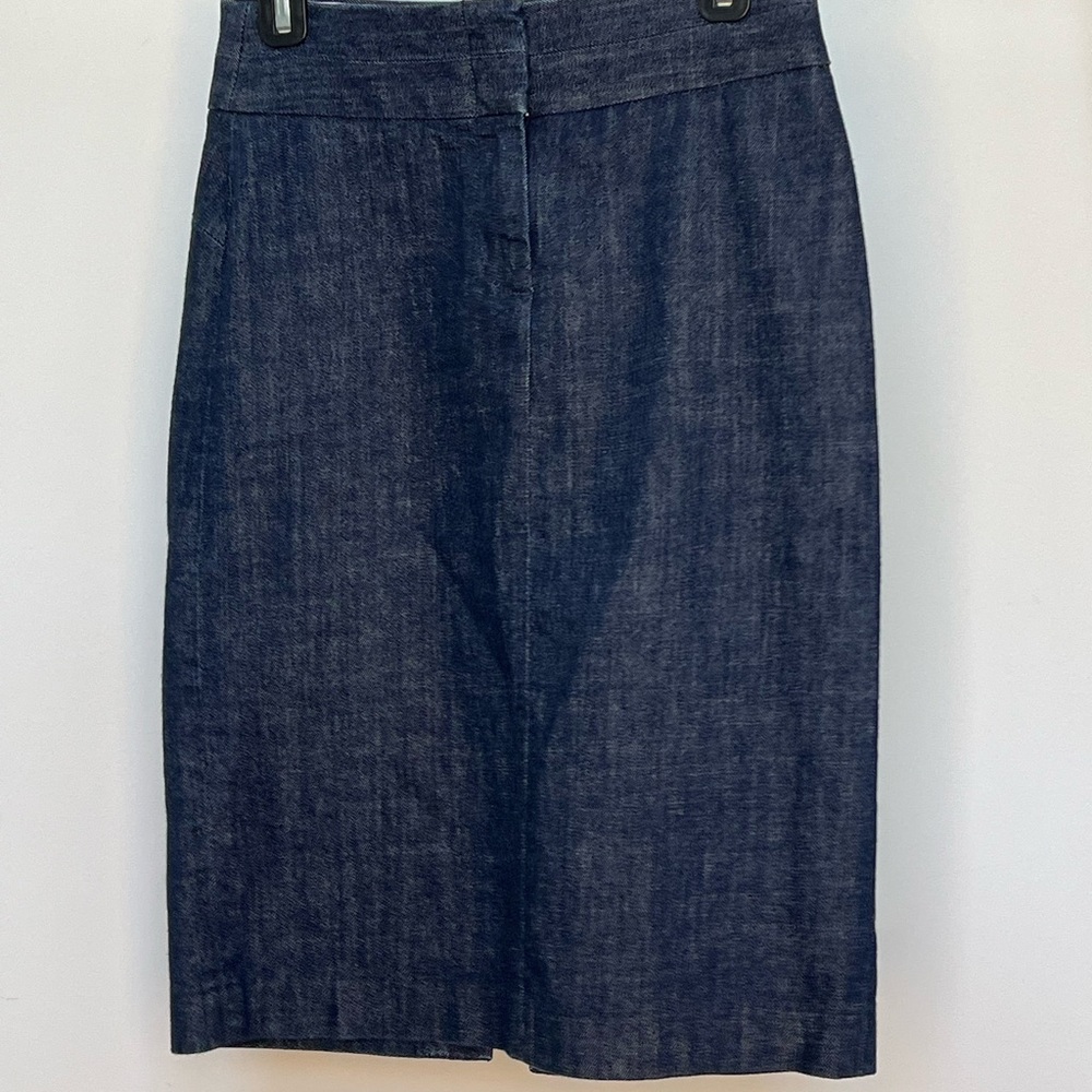 J. Crew Dark Denim Pencil Skirt, size 0